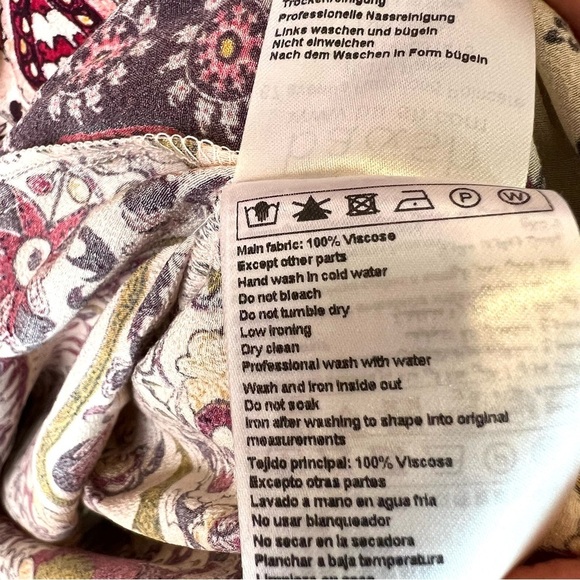 Ba&sh Zael Printed Midi Dress Size US 8 - Picture 13 of 14